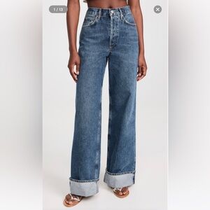 AGOLDE Dame Wide-Leg Cuffed Jean 27